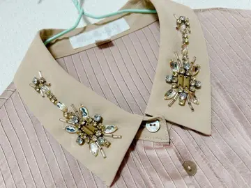 질스튜어트 비쥬 장식 블라우스 S Jill Stuart