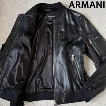 컨디션 최상 엠포리오 아르마니 블랙 택 가죽 자켓 2WAY 2XL 사이즈