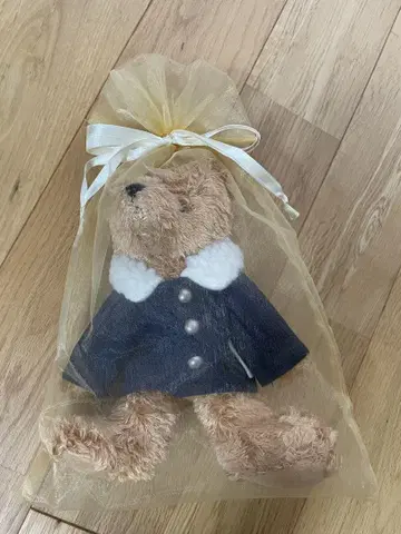 렉서스 오리지널 봉제 인형 브라운 파란 코트