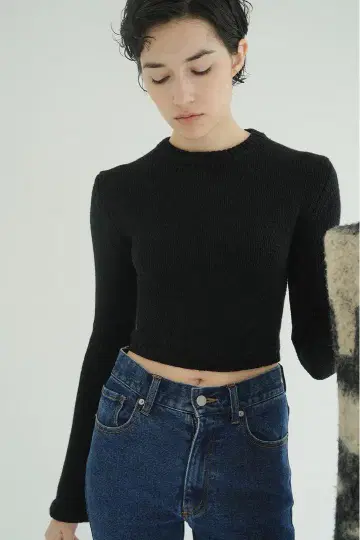 CLANE COTTON SHORT KNIT TOPS