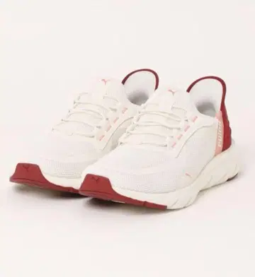 [새상품] PUMA EASE IN 스니커즈 화이트/레드*24cm