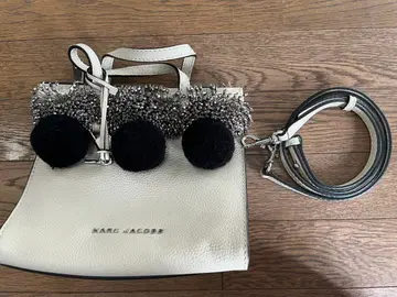 [ 미사용 ] MARC JACOBS 화이트 숄더백 부속 헝겊 가방 포함