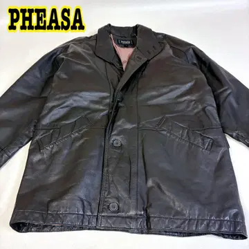 [ 구제 의류/vintage ] 90s PHEASA 남성용 가죽 자켓 M
