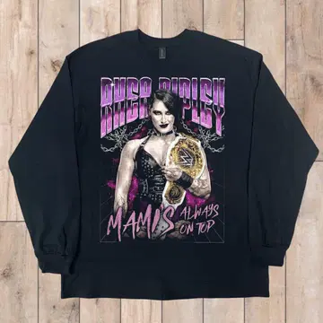 리아 리플리 WWE Rhea Ripley [ L 사이즈 ] 긴팔 블랙