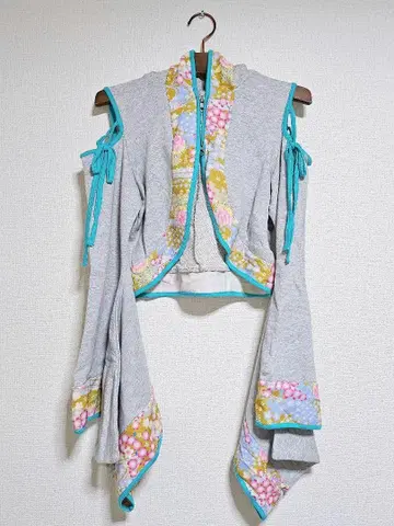 gouk 기모노 소매 일본풍 패턴 후드티