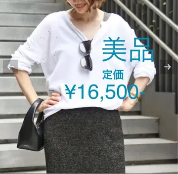 [ 새상품급 ] Deuxieme Classe 와플 T셔츠 [ 화이트 ]