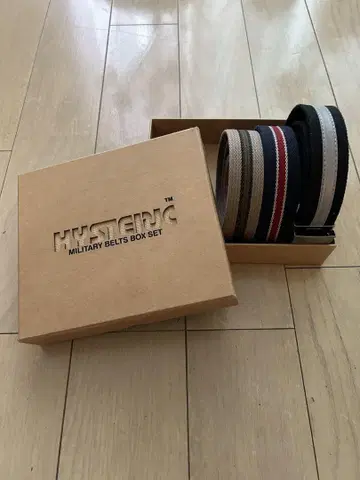 HYSTERIC 밀리터리 벨트 박스 세트
