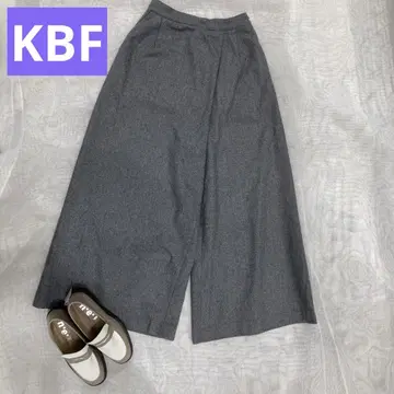 KBF 울 혼방 와이드 팬츠