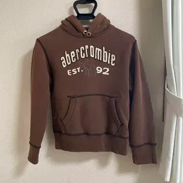 레어 [빈티지 스타일] Abercrombie Fitch 후드티 브라운
