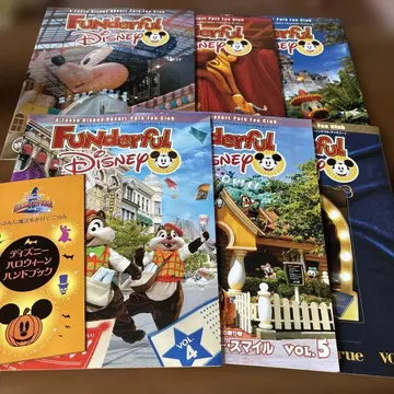 디즈니 리조트 파크 팬클럽 책자 창간호~6까지 새상품급