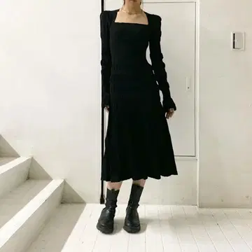 FETICO STRIPE KNIT MIDI DRESS
