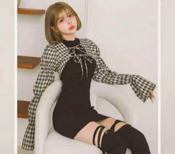 Darich 셔링 볼레로 미니 원피스