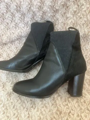 천연 가죽 숏부츠 송치 23cm