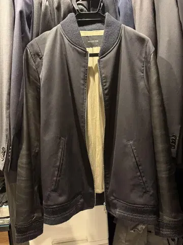 Will Lounge 가죽 블루종