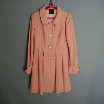 신시아 로리 Cynthia Rowley 살몬 핑크 롱 코트