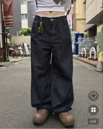haku 썸머 리지드 와이드 데님 팬츠