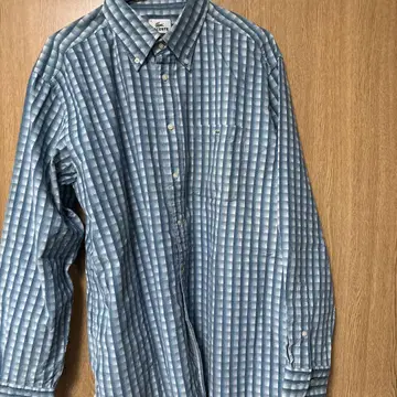 LACOSTE 긴팔 셔츠 사이즈 5 블루 계열 체크