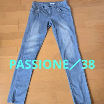 PASSIONE 스키니 데님 38 라이트 블루