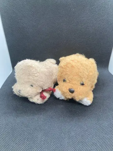 우메키치 조이풀 메이트 봉제 인형 2체 세트 레트로 강아지 타케노코