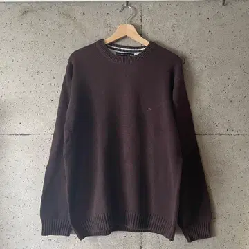 [ TOMMY HILFIGER ] 브라운 니트 L 사이즈