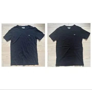 LACOSTE 블랙&네이비 T셔츠 2장 세트