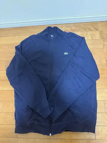 Lacoste 네이비 집업 후드티