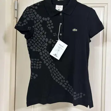 LACOSTE 블랙 피케 셔츠 반팔