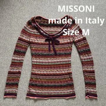 MISSONI 멀티 컬러 보더 니트 긴팔