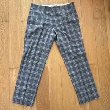 PRGR 남성용 골프 팬츠 그레이 계열 체크