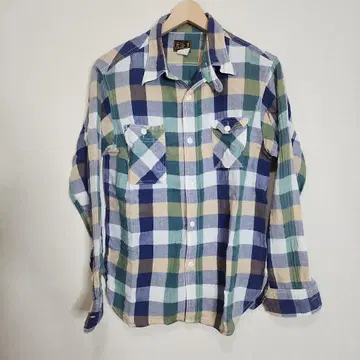 CUSHMAN 쿠시맨 멀티 컬러 체크 셔츠 사이즈 M