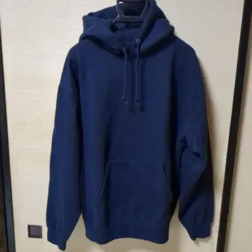 BEAMS 헤비 웨이트 웨트 후드티 사이즈 M NAVY 한 번 착용만