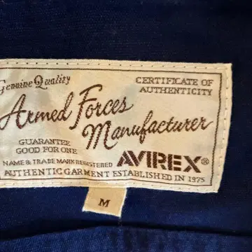AVIREX 자켓 M 네이비
