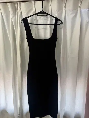 ZARA 블랙 슬리브리스 니트 원피스 S