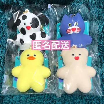 미사용 ] mojojojo 러버 마스코트 키링 고양이 강아지 병아리 곰