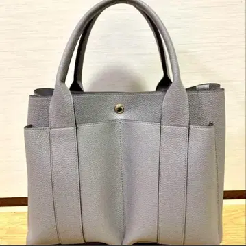 RODE SKO / 로데스코 더블 포켓 토트백 GRAY K909245