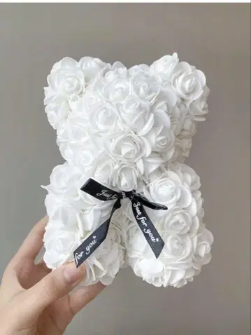 인공 장미 테디베어 피로연 결혼식