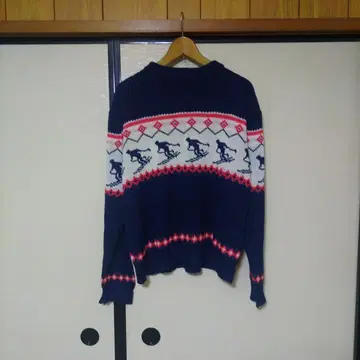 Montgomery Ward 노르딕 스키 니트 L 네이비