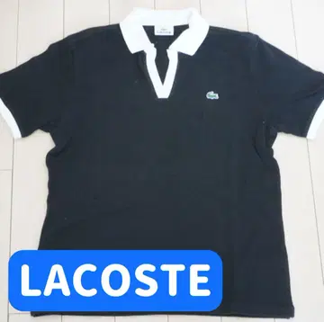LACOSTE 반팔 피케 셔츠 블랙