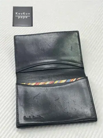 Paul Smith 블랙 가죽 명함지갑 카드 케이스