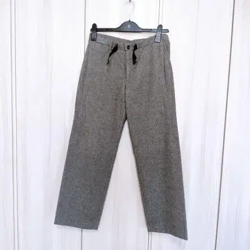 남성용 질 샌더 JILSANDER 라이트 그레이 와이드 팬츠