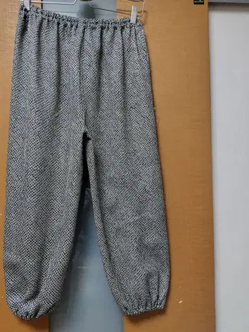 기모노 리메이크, 순수 실크, 시보리 몸빼 팬츠, 블랙