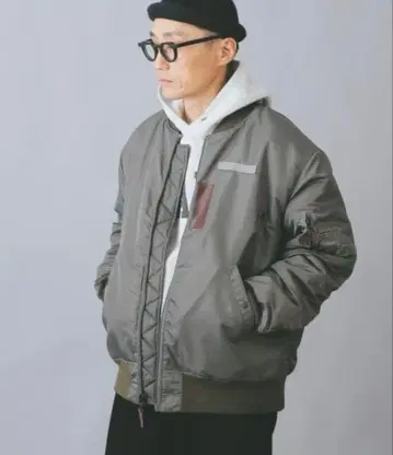 B-15D 플라이트 자켓 사이즈 44 올리브 그린