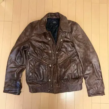 A.P.C. 라무 가죽 자켓 양가죽 브라운