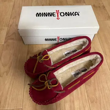 MINNETONKA 미네통카 레드 모카신 여성용 24cm