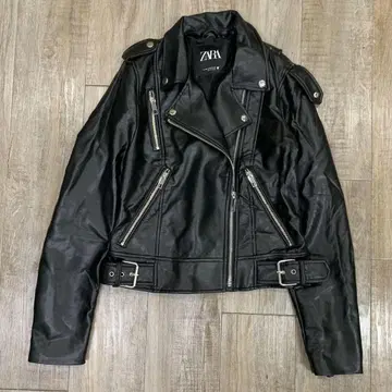 10m 271 자라 블랙 라이더 자켓 XS