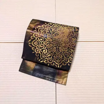 인박 금실박 금실의 화려한 패턴 오비(약 27.3cm) 나고야 오비