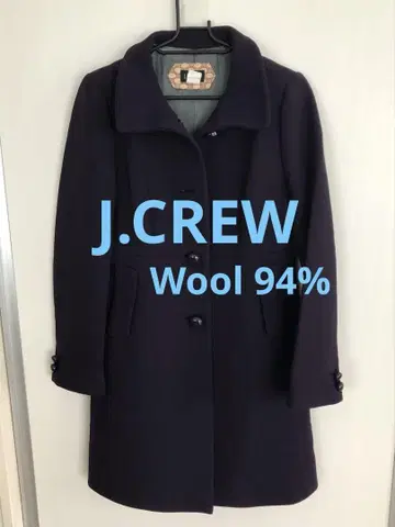 [ J.CREW ] 제이크루 롱 코트 보라색 퍼플 울 94% M