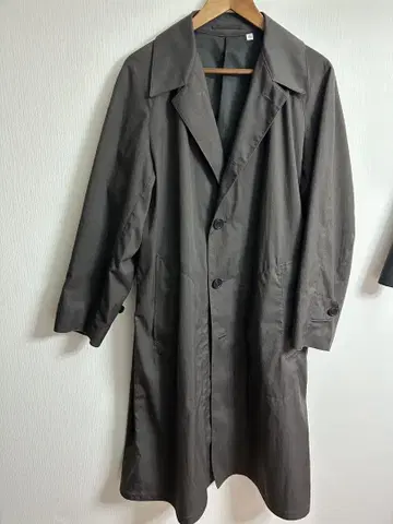 UNIQLO U 다크 그레이 스텐카라 코트