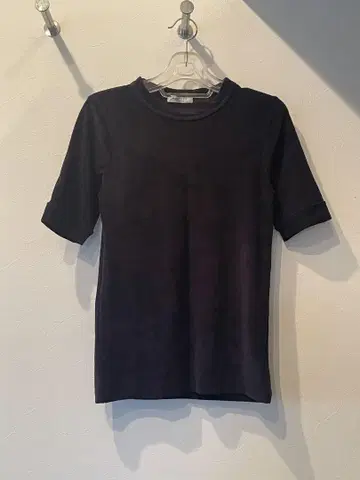 MACPHEE 벨로아 네이비 반팔 티셔츠