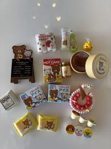 리락쿠마 미니어처 식품 세트
